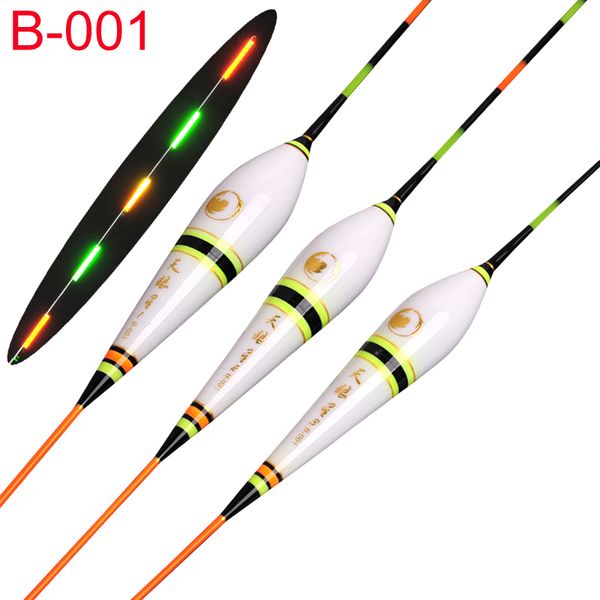 

fishing float led electric float light + battery deep water luminous fishing tackle bobber gear with electrons