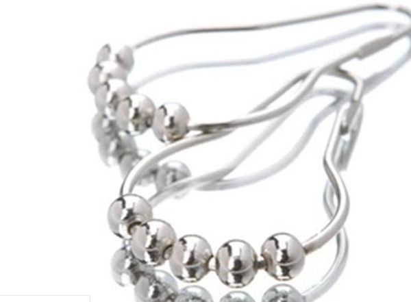 

new shower curtain rings hooks stainless steel bathroom clip easy glide hooks polished shower curtain rings curtain hooks