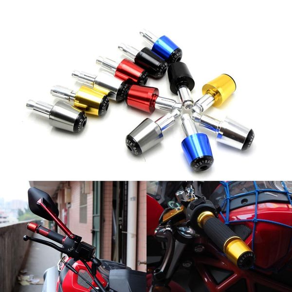 

motorcycle handlebar 22mm handle grips bar ends cap cnc plugs slider universal