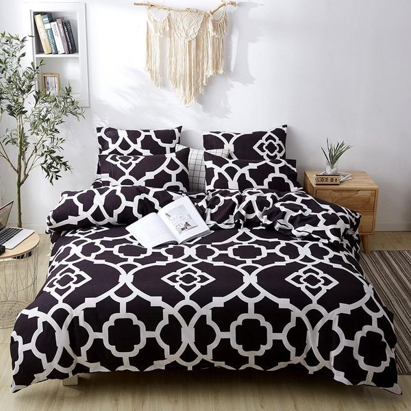 

twin/full/king/ stylish printed quilt cover pillow case bedroom bedding set nice
