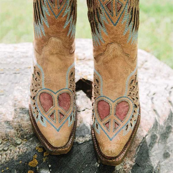 

fashion shoes woman boots western low heel leather boots women knee high womens shoes comfort pointed toe big size 2019, Black