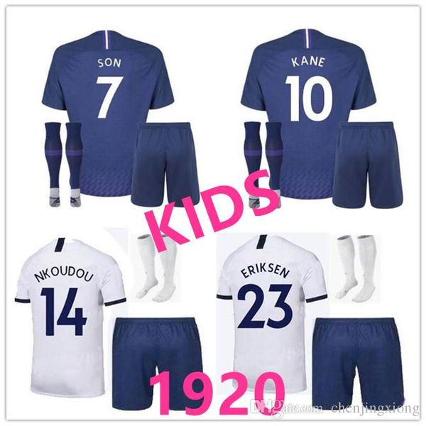 

1920 kids soccer jersey kit 2019 home away football kit, Black