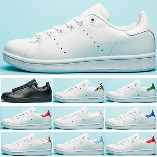 

adidas stan smith shoes мужчины женщины стэн повседневная обувь высокое качество кожаные кроссовки тройной белый цветок золото зебра смит