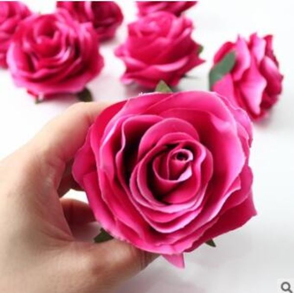 9cm Artificial Rose Flower Heads 2020 Diy Silk Decorative Flower