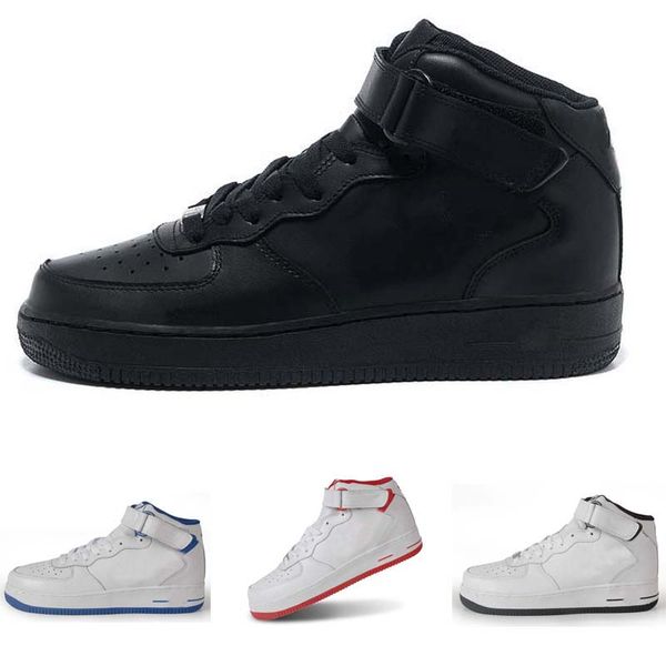 

2020 new af1 mid high all black,all white training shoes men's & women's lover sport air skate sneaker training shoes
