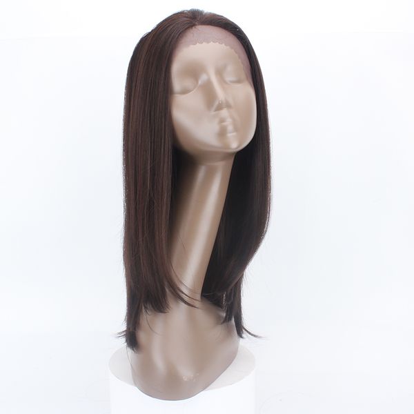 High Quality Ombre Wigs F430 1 5 13 5inch Long Bob Straight Lace Front Wigs Heat Resistant Synthetic Lace Front Wigs For Black Women Black Wig With