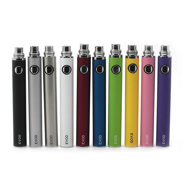 

evod batterry without usb charger 650mah 900mah 1100mah 510 thread electronic cigarette eGo battery for MT3 Atomizer CE4 Vaporizer DHL Free