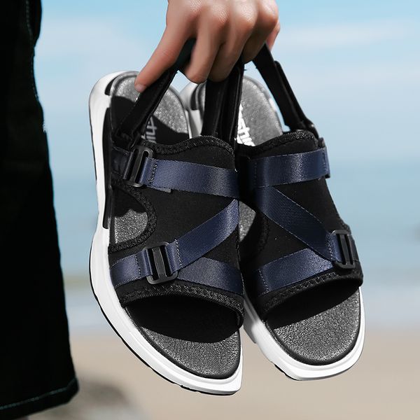 

homme white geta mens sandles sandalia dress holes shoe slippers masculina on male vietnam rubber hombre big 39 luxury plage s, Black