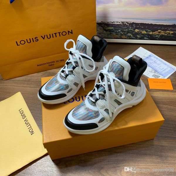 

luxuries reflective genuine leather men women casual shoes mens womens triple black white laser iridescent platform design sneakers