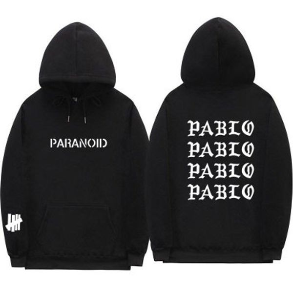

2019 Fashion Assc Club Brand Hoodie Sweatshirt Men and Women Paranoid Letter Print Hoodie Men Kanye West Pablo Hoodies Hotsale