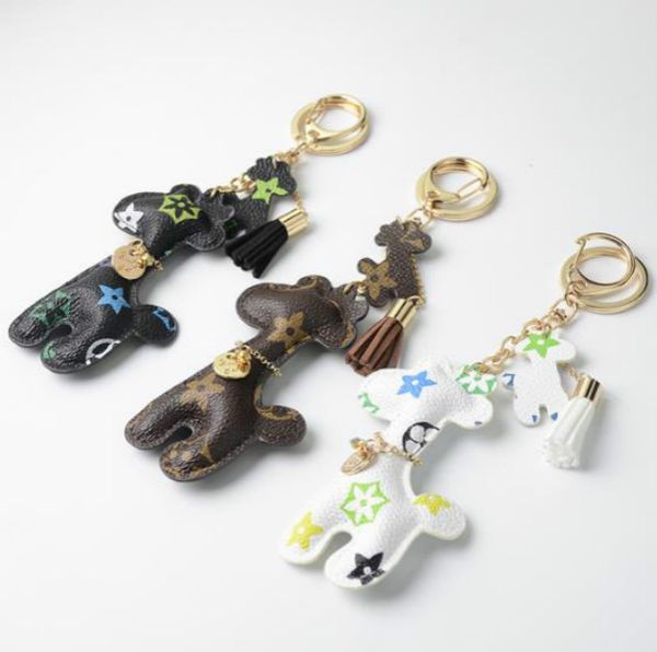 

2020 kids designer cartoon accessories fashion bear keychain pendant cartoon presbyopia accessories bag pendant small gifts new, Blue