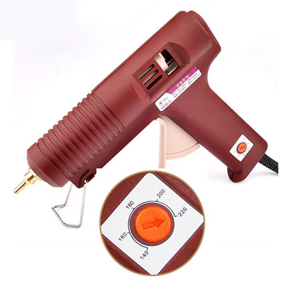 

lijian glue gun 100w melt glue gun adjustable temperature mini 11mm professional copper nozzle sticks