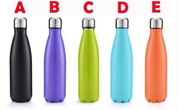 

500ml cola water bottle shaped insulated double wall vacuum high-luminance water bottle creative thermos bottle vaccum insulated 17oz