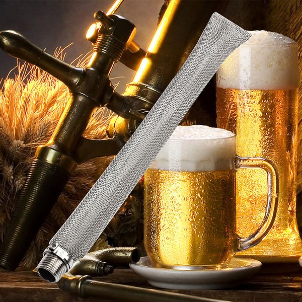 

6inch 15cm / 12 inch 30cm stainless steel bazooka screen 1/2'' npt for homebrew beer kettle or mash tun/mesh filter bar accessorie