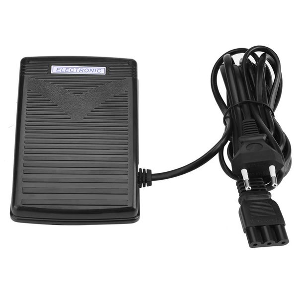 

eu plug 200-240v black home sewing machine foot control pedal with power cord pedal control