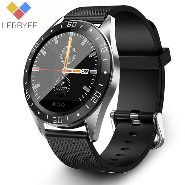 

lerbyee smart watch gt105 bluetooth waterproof heart rate monitor blood pressure smartwatch men women call reminder sale, Slivery;brown