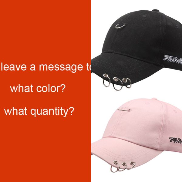 

15pcs / lot singyou solid iron ring baseball cap japanese print fashion hip hop men women sun hat casquette gorras, Blue;gray