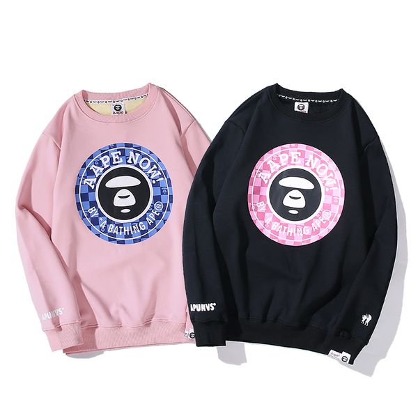 

2020ss/bape men luxury sweatshirt air quality designer new fashion sweater vintage aape brand tracksuit couple comfortable cotton size -xxl, White;black