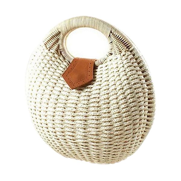 

new-snail's nest tote handbag summer beach bags woman straw bags women's handbag rattan bag