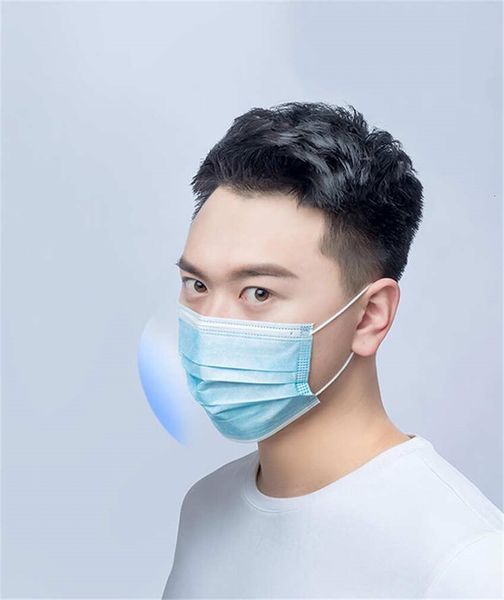 

свободная перевозка груза non woven ткани синий пыле многослойные дышащий hazemen женщины maskmaschere в adult маска stock