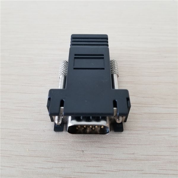 

rj45 female to vga male adapter network parallel connector black