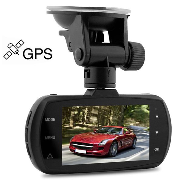 Dôme D201 2,7 pouces LCD Ambarella A12 Super HD 1440P H.264 Angle de vue de 170 degrés DVR de voiture avec suivi GPS