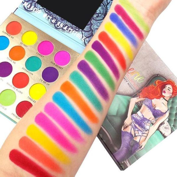 

2019 rude the lingerie collection 16 color eye hadow naughty night romantic night matte eye hadow palette hipping