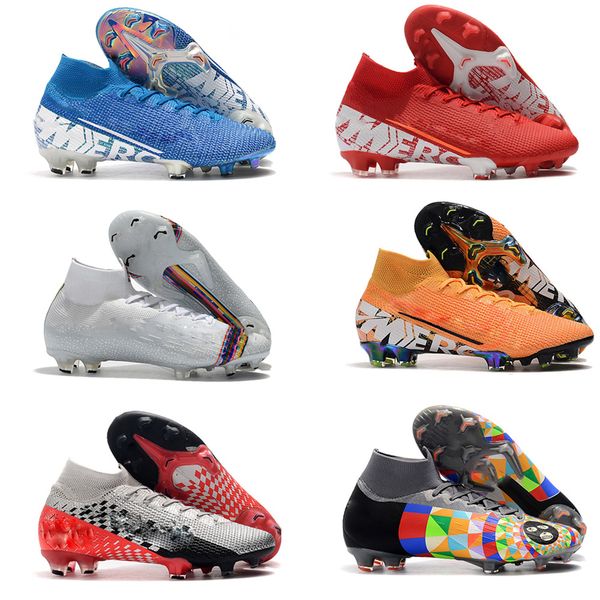

оригинал нового мужские superfly 7 elite se fg ic tf high помощь футбол leats роналду cr7 открытых бутс mercurial испарения 13 elite fg