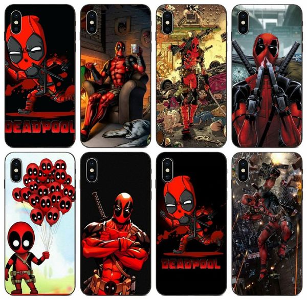 

tongtrade] superhero deadpool case for apple iphone 11 pro x xs max 8 7 6 5 galaxy j5 huawei mate 10 p20 p30 pro htc desire 830 cover case