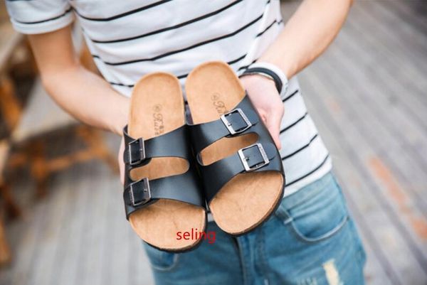 

men women casual gladiator sandals cork slippers summer lovers beach slides clogs flip flops slip-resistant sandals zapatos