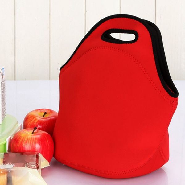 

lunch box outdoor diving fabric material picnic bag neoprene easy carrying soft and light weight picnic food beverage tote bag