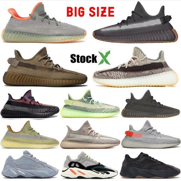 

men running shoes tail light cinder v2 designer sneaker women 700 wave runner solid grey zebra yecheil marsh kanye west reflective earth