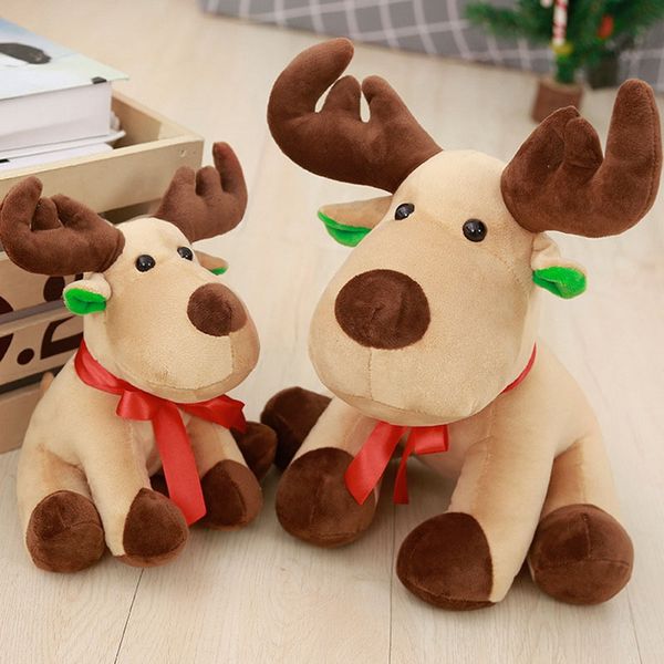 

christmas decorations cute christmas elk deer animal stuffed plush doll toys boy girl gift party favor 25cm 35cm 45cm wx9-1733
