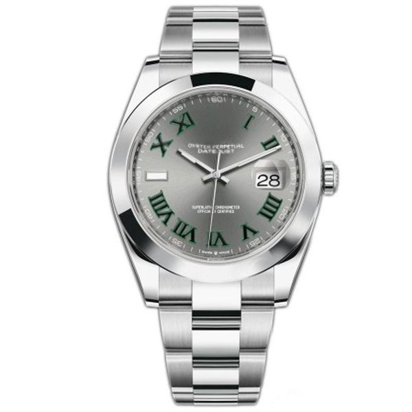 

фабрика новый мужские часы day date серый рим номер face big date автоматические часы механика мужчины сапфировое стекло из нержавеющей стал, Slivery;brown