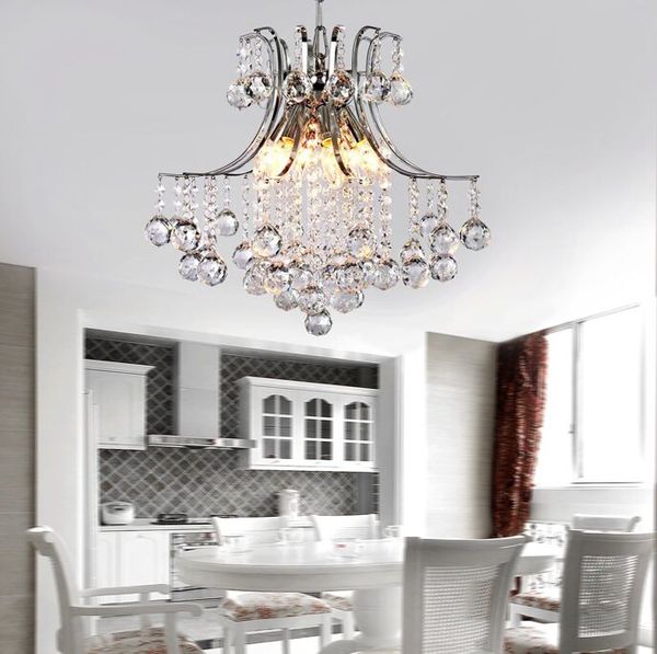 Kristall-Kronleuchter, modern, minimalistisch, für Wohnzimmer, Lampe, Licht im Schlafzimmer, Veranda, schmiedeeiserner Kronleuchter, LED, kreative Beleuchtung, MYY