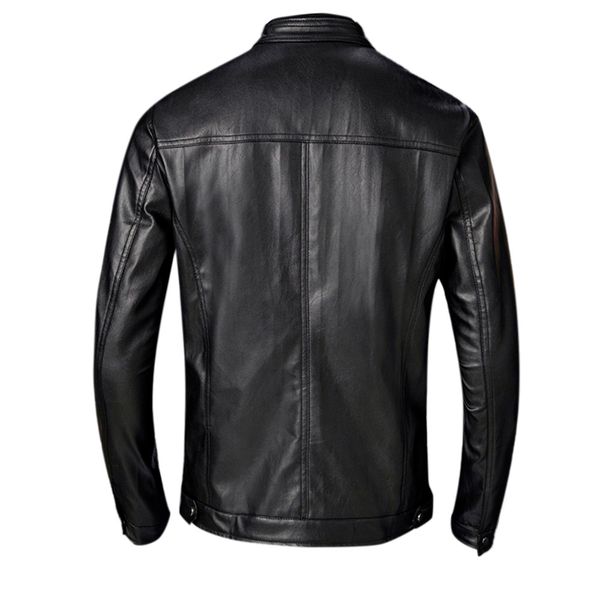 

men's leather jackets fashion autumn winter new style slim leather jacket fashion motorcycle black coat mens blouse new, Black;brown