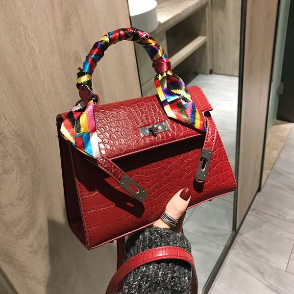 

2019 Crossbody Bags For Women Leather Luxury Handbag Famous Designer Brand Crocodile Shoulder Bag Ladies