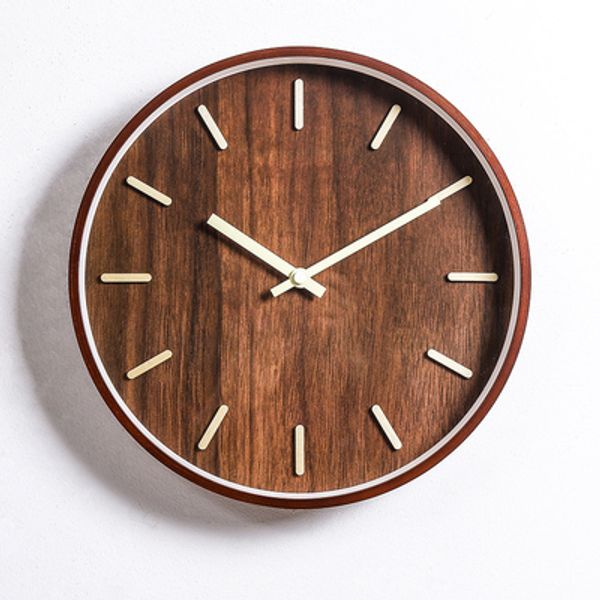 

creative vintage wall clock wooden clocks modern design silent kitchen watch kit living room duvar saati home decoration ee50wc