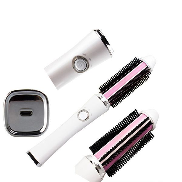 

straightening irons usb charge straight hair brush comb rechargeable hair curler styling tools wireless multifunctional comb
