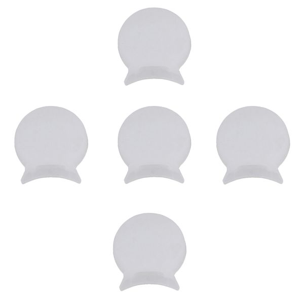 

set of 5 white 6mm/0.23'' rubber clarinet thumb rest cushion protector comfortable