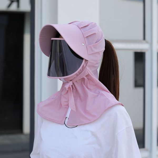 

removable lens sun hat women lady outdoor home zipper print protection hat peaked droplets protection caps, Blue;gray