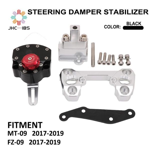 

motorcycle cnc steering damper stabilizer holder bracket mount support kit for mt09 mt-09 fz09 fz-09 2017-2019
