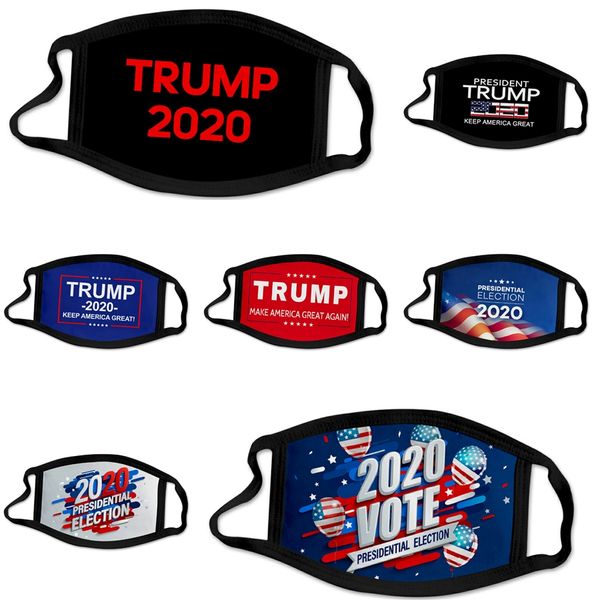 

children's washable pattern mask pm2.5 protective mask cute breathable insert mask designer trump faces masks #429, Black