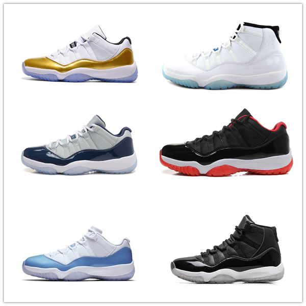 

2019 11 mens 11s basketball shoes new concord 45 platinum tint space jam gym red win like 96 xi designer sneakers men sport shoes zz006