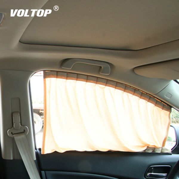

2pcs car sun shade uv protection car curtain window sunshade side window mesh sun visor summer protection film 4 size