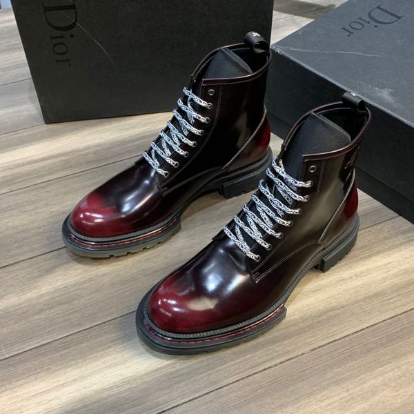 

fast delivery luxury ladies motorcycle boots leather black men's short boots round toe martin boots women's short boot size 38-45