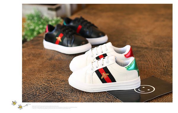 

De igner kid hoe boy bee ca ual running hoe fa hion port boy neaker rubber kid chool hoe ize 26 36, Black;red