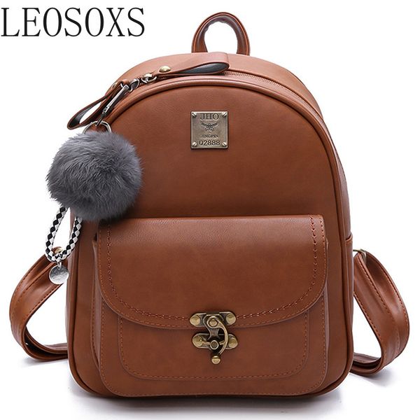 

fashion women backpack shoulder bag pu leather women backpack large capacity anti theft backpacks travel bags 2019