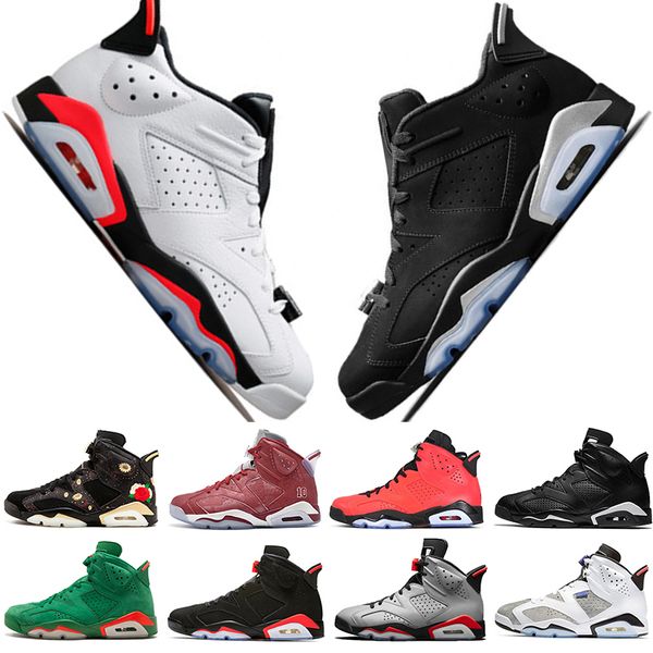 

Top Quality 2019 Infrared Bred VI 6 6s Mens Basketball Shoes 3M Reflective Bugs Bunny Tinker Black Cat Flint UNC Men Sport Sneakers Designer