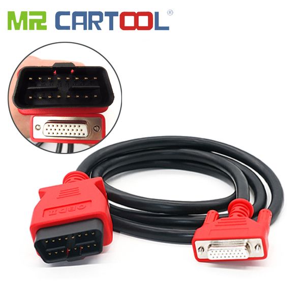 

mr cartool obdii 2 cable 16 pin for autel maxisys pro ms908p autel j2534 908pro main cables test adapter maxidas ms 908 pro